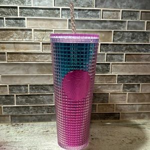 24oz Starbucks Tumbler Blue/Pink